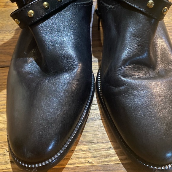 Coach black booties with gold accents- size 7.5 - Picture 8 of 9